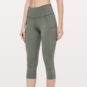 Lululemon Fast and Free Crop Leggings - size 6